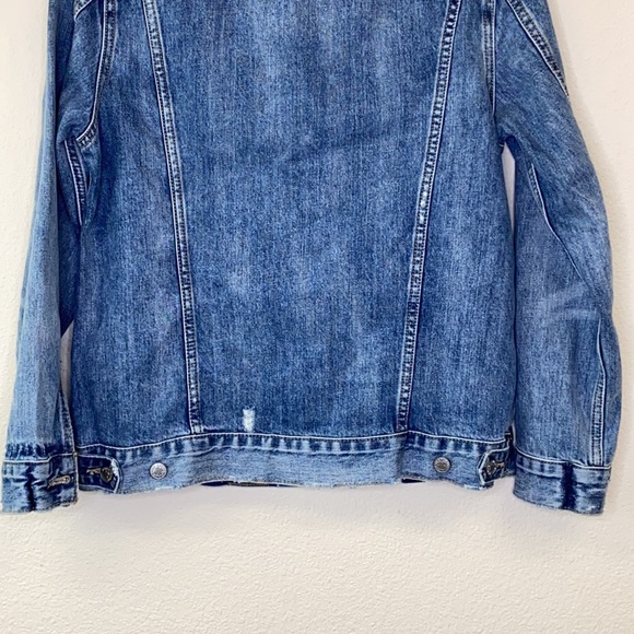 Lucky Brand Distressed Tomboy Trucker Jacket Med - Picture 7 of 14